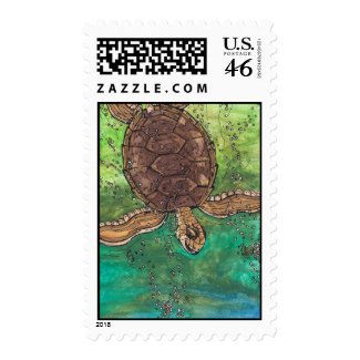 Trevor the Turtle Postage stamp