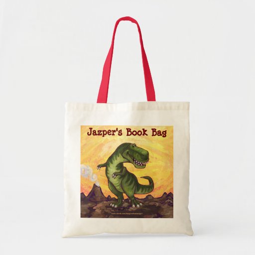 trex personalized book bag zazzle trex personalized book bag zazzle