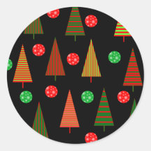 Tri árboles de Navidad Pegatina