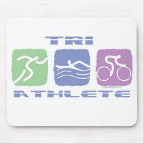 TRI ATHLETE mousepads by briddel TRI ATHLETE mousepads