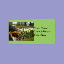 Tri Collie N Tulips labels