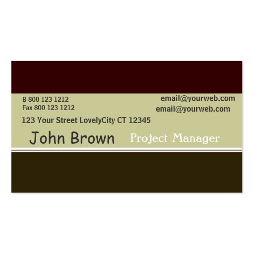 Tri Color Burnt Sage Business Card Templates