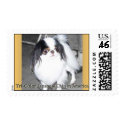 Tri-Color Japanese Chin Postage Stamp