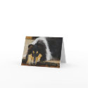 Tri Color  Rough Collie Gifts Art cards