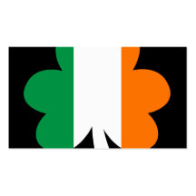 Tri-color Shamrock Business Cards