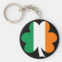 Tri-color Shamrock Keychains