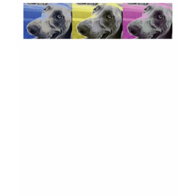 Tri-Color Weimaraner Tshirts by lorispradley