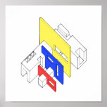 Tri Colour Archi posters