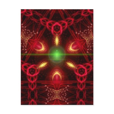 Tri-Fractal Postcard postcard
