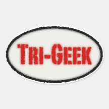 tri-geek oval stickers