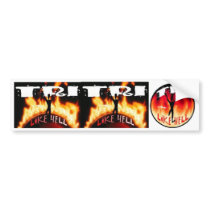 Tri Like Hell bumper stickers