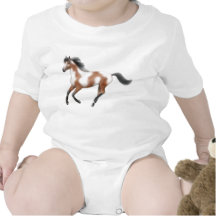 Tri Paint Horse Infant Creeper