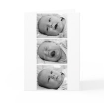 Tri-Photo Baby Announcement cards by KELLI Tri-Photo Baby Announcement cards