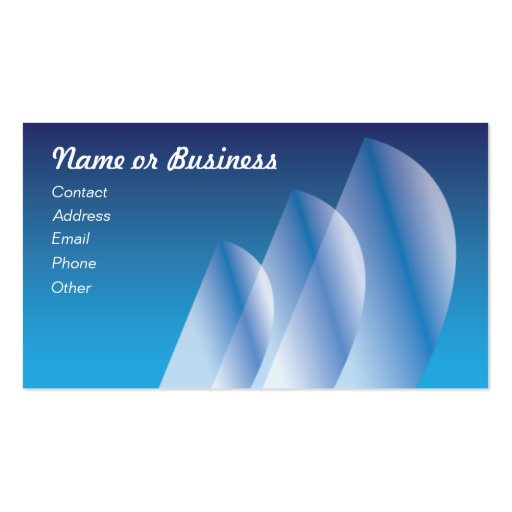 Tri-Sail_translucent sails Business Card Template (front side)