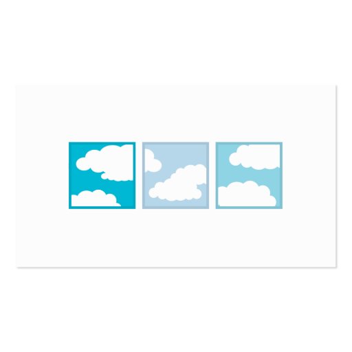 Tri-Squares - Clouds Business Card Template