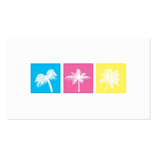 Tri-Squares - Palms Business Card Template