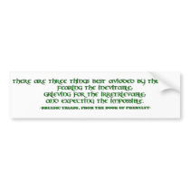 Triad One bumper stickers by myrdynn_emerys Triad One bumper stickers