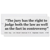 Trial Juries Quote by Justice John Jay 1789 Invitation