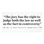 Trial Juries Quote by Justice John Jay 1789 Photo Card