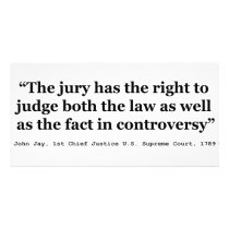 Trial Juries Quote by Justice John Jay 1789 Photo Card
