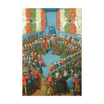 Trial of Jean II, Duke of Alençon Stretched Canvas Print