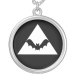 Triangle Bat Sterling Silver Necklace necklaces