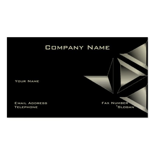 Triangle Business Card | Premium | Black Design