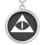 Triangle Cat's Eye Sterling Silver Necklace necklaces
