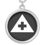 Triangle Cross Sterling Silver Necklace necklaces