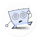 Triangle Dude Young Dizzy stickers