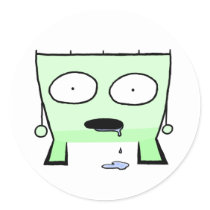 Triangle Dude Young Drooling stickers