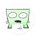 Triangle Dude Young Drooling stickers