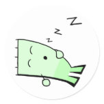 Triangle Dude Young Sleeping stickers