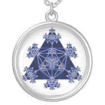 Triangle Fractal: Abstract Art: Necklace