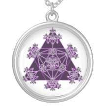 Triangle Fractal: Abstract Art: Necklace