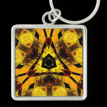 Triangle Geometric Art Keychain keychains