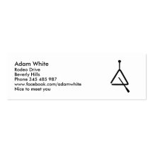 Triangle instrument business card templates