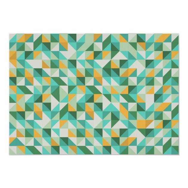 Triangle Mosaic Graduation Party Invite