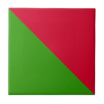 triangle pattern green red tiles