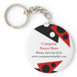 Triangle Print Business Keychain