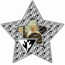 Triangle Turtle Custom Photo Star Ornament Photo Cutout