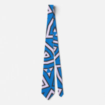 triangles in blue ties