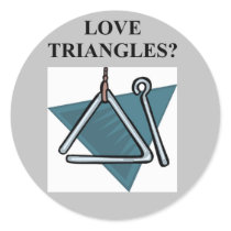 TRIANGLES music joke stickers