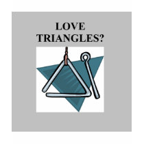 TRIANGLES music joke t-shirts