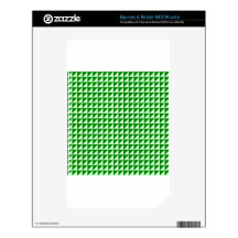 Triangles - Offwhitegreen and Green Decals For NOOK Color