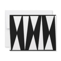 Triangles WB invitations by Calenario Triangles WB invitations