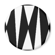 Triangles WB Fridge Magnets
