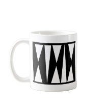 Triangles WB mugs by Calenario Triangles WB mugs