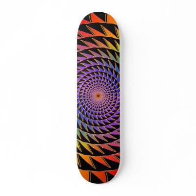 Triangular Spiral: Custom Skateboard by spiritswitchboard
