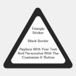 Triangular Stickers With A Black Border In Sheets